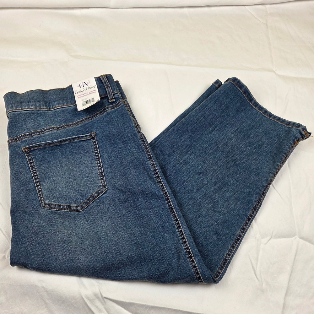 Gloria Vanderbilt Medium Blue Denim Capri Pants